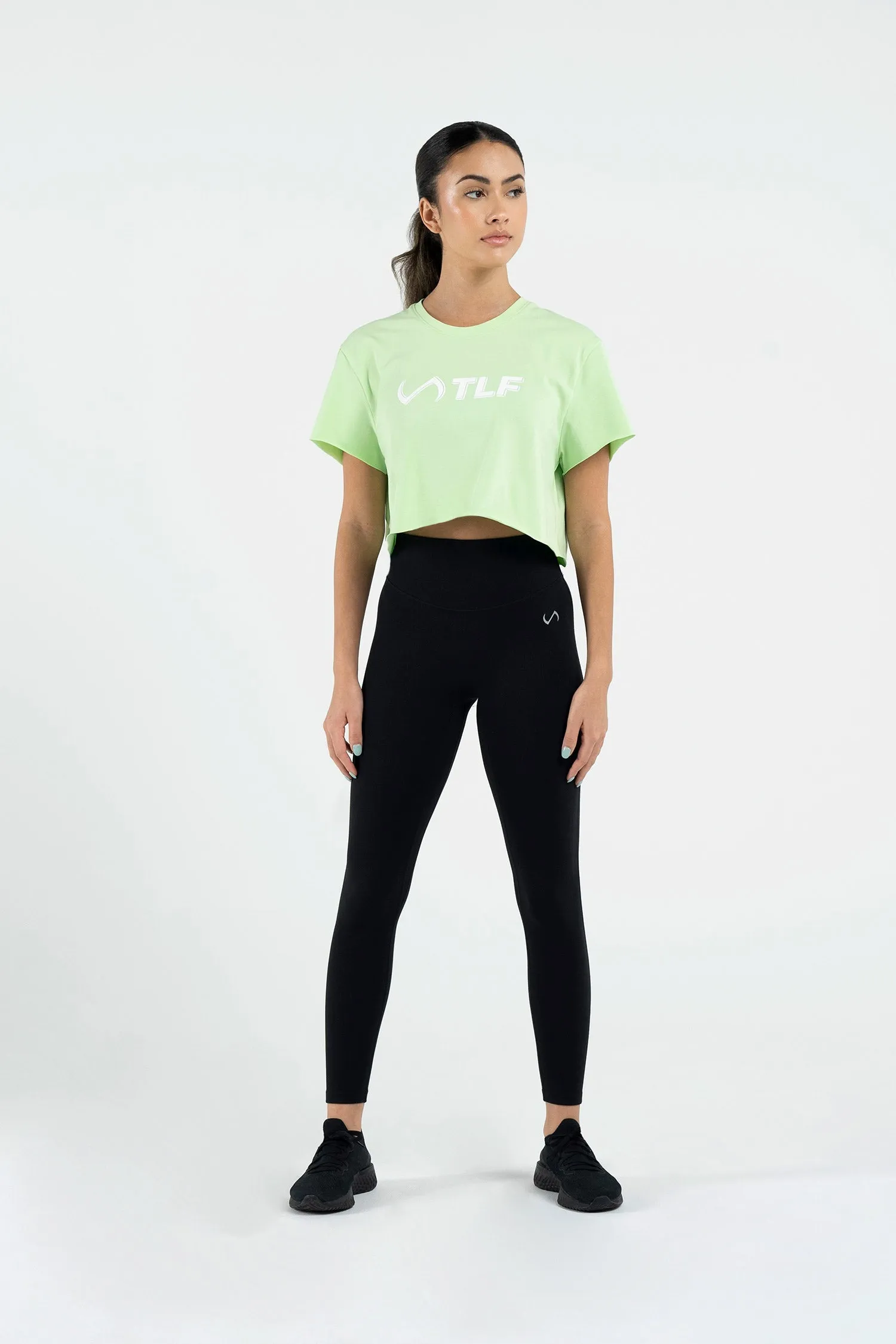 3-D Oversized Gym Crop Tee