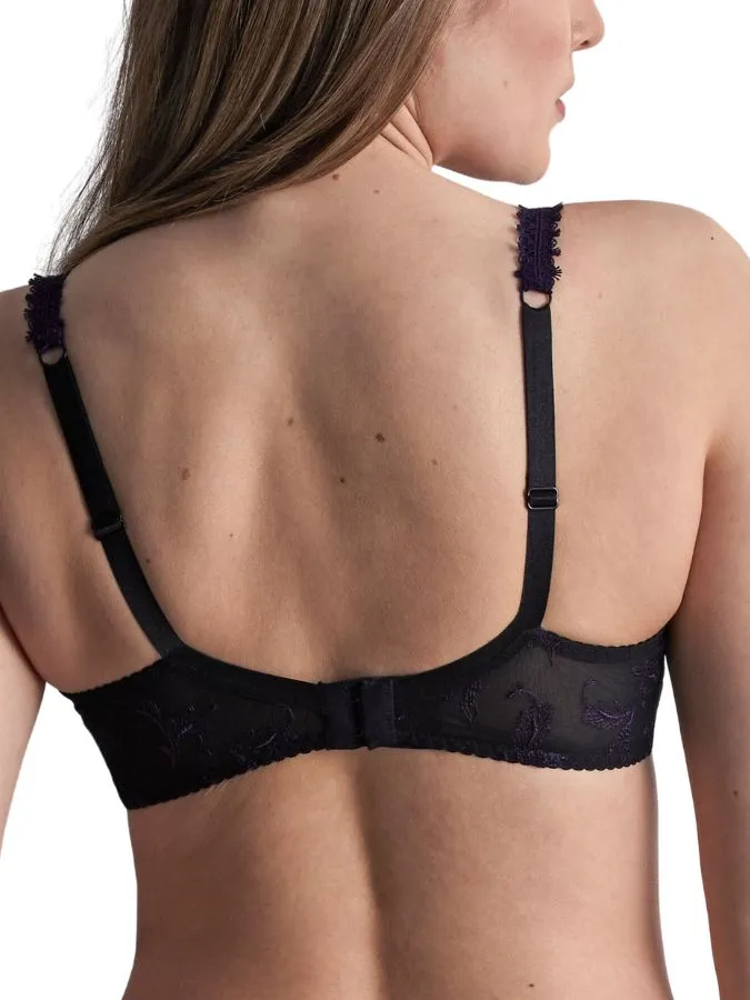 A Fleur De Toi Half Cup Bra - Dark Orchid