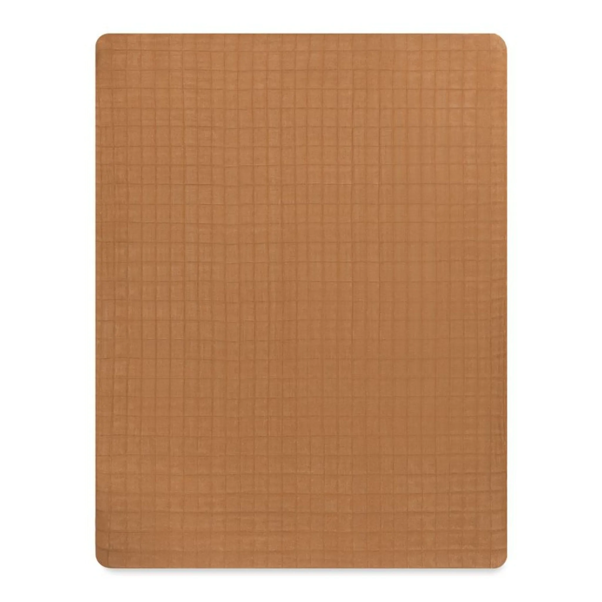 All-Stages Midi Crib Sheet in GOTS Certified Organic Muslin Cotton | Burnt Sienna