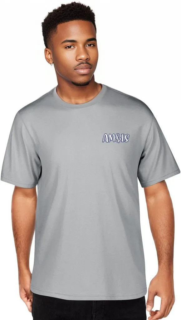 Am&Is Embroidered Unisex Cotton T-shirt