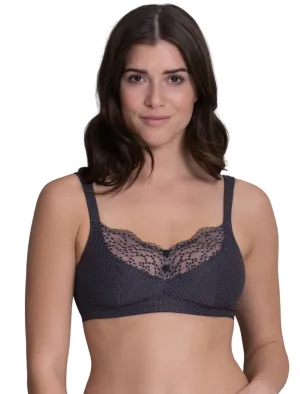 Anita Orely Mastectomy Bra Wireless Post Operative Bra, Black | Black Mastectomy Bra | Anita Orely Post Mastectomy Bra