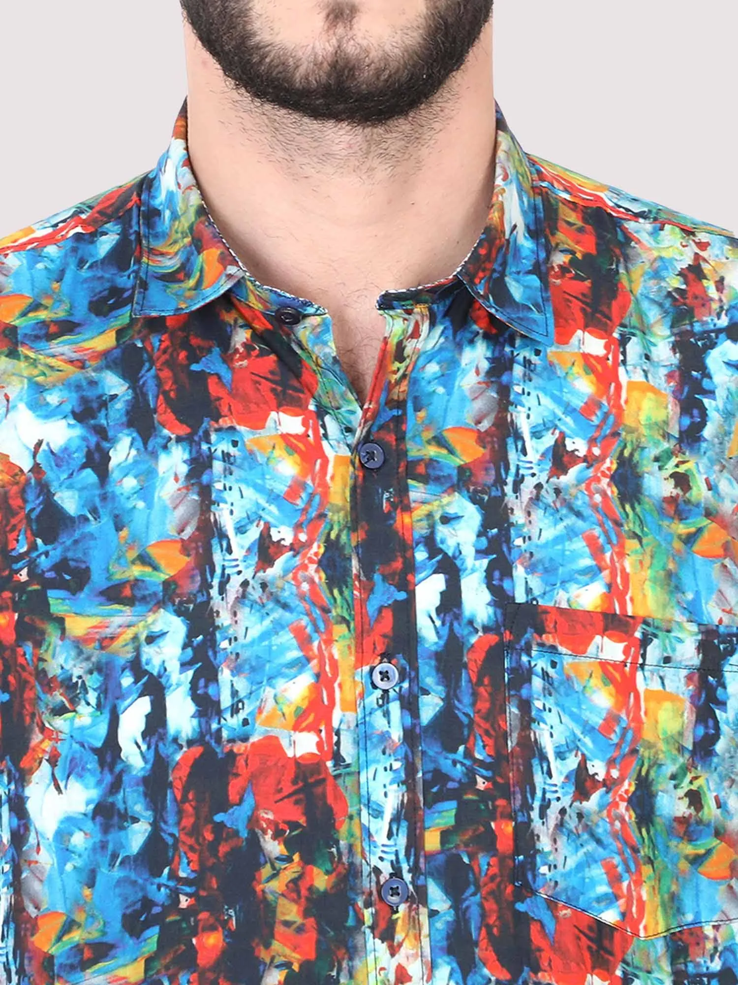 Artsy Men's Printed Casual Shirt