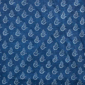 Austria, Karl and Maria Wagner, Blaudruck Goldhauben Print Yardage Narrow 0.9 m Wide