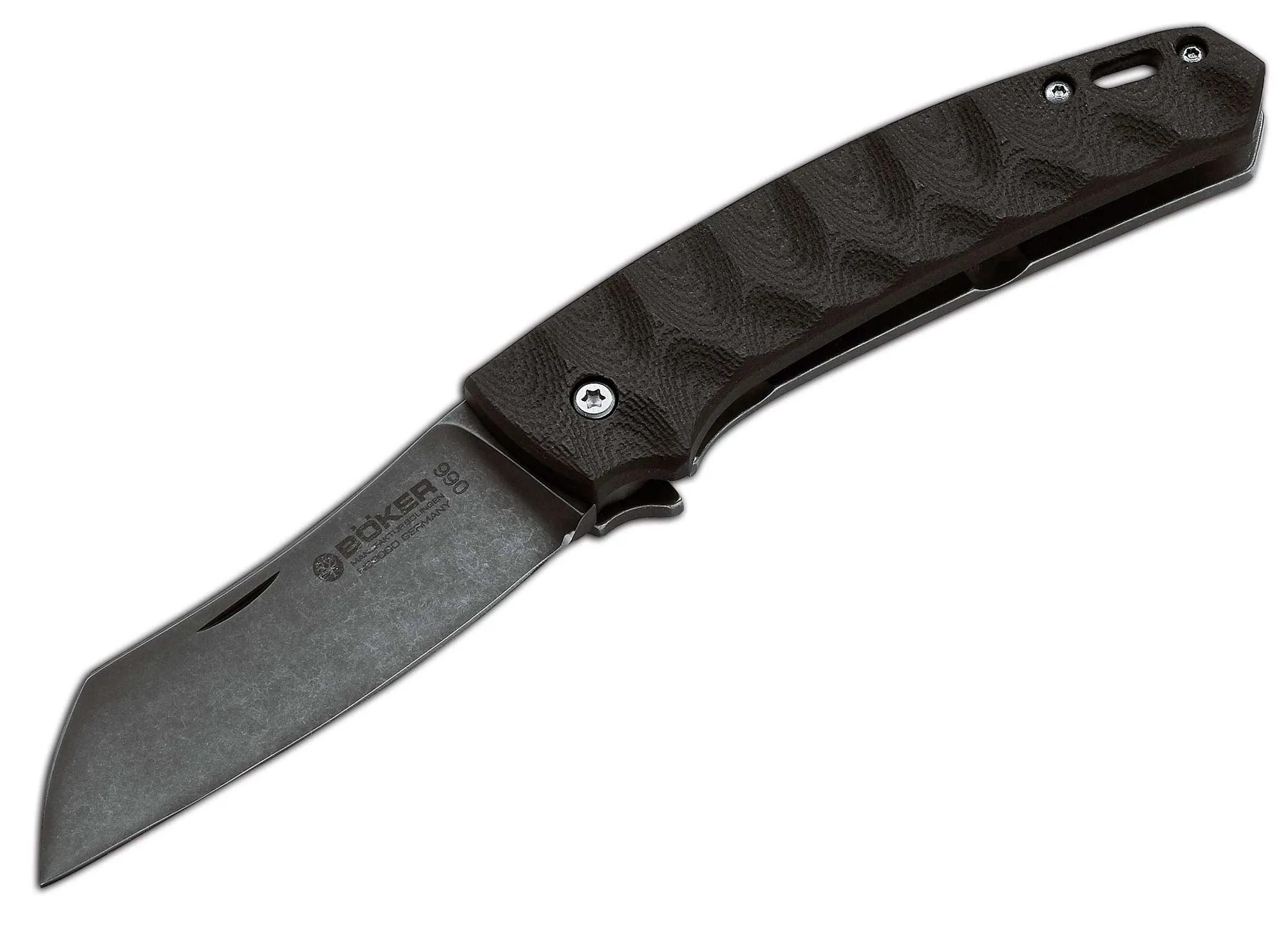 Boker Plus Haddock DLC Folding Knife - Compact Tactical Pocket Blade with Durable Black Finish and Ergonomic Handle