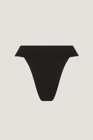 BONNI ORGANIC COTTON HIGH CUT BRIEF - BLACK