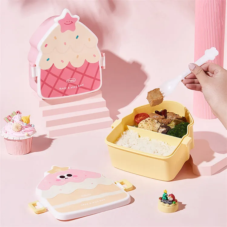 Cake Shaped Lunch Box | Pink