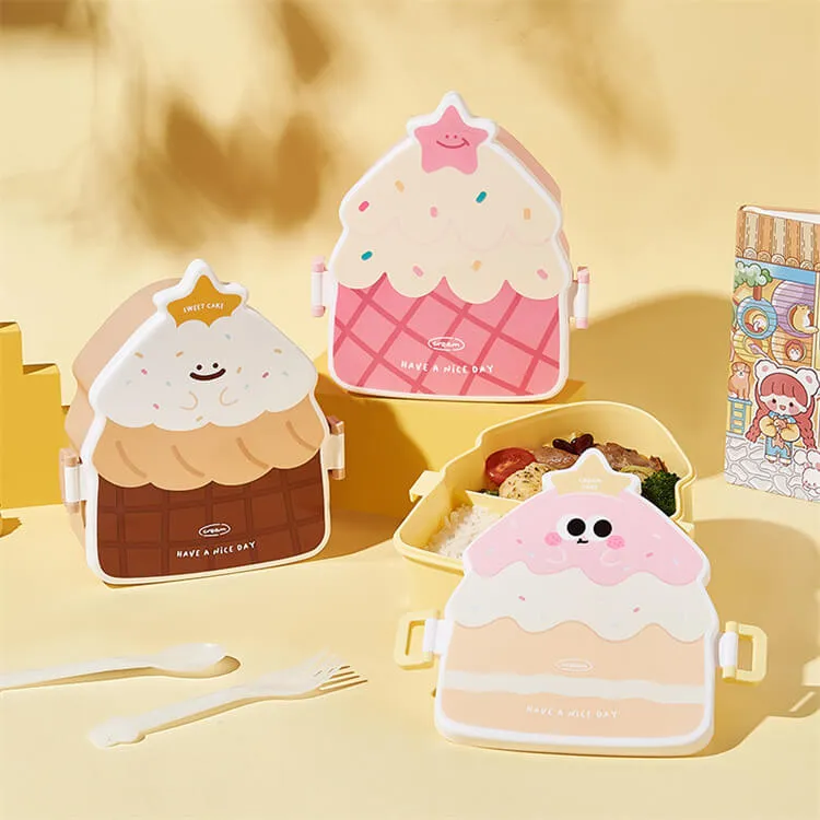 Cake Shaped Lunch Box | Pink