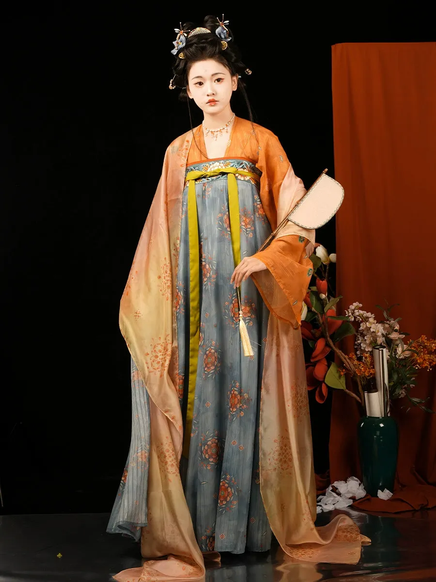 Chang'An 长安 Tang Dynasty Embroidered Hezi Restoration Qixiong Ruqun Set