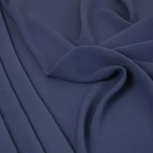 China Blue Poly Crepe Satin 4635