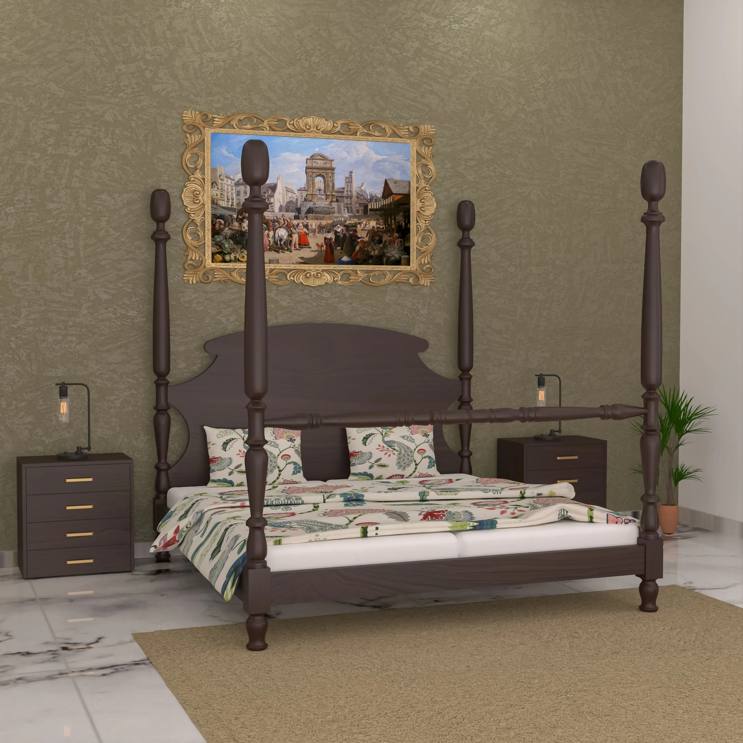 Classic French Poster Bed