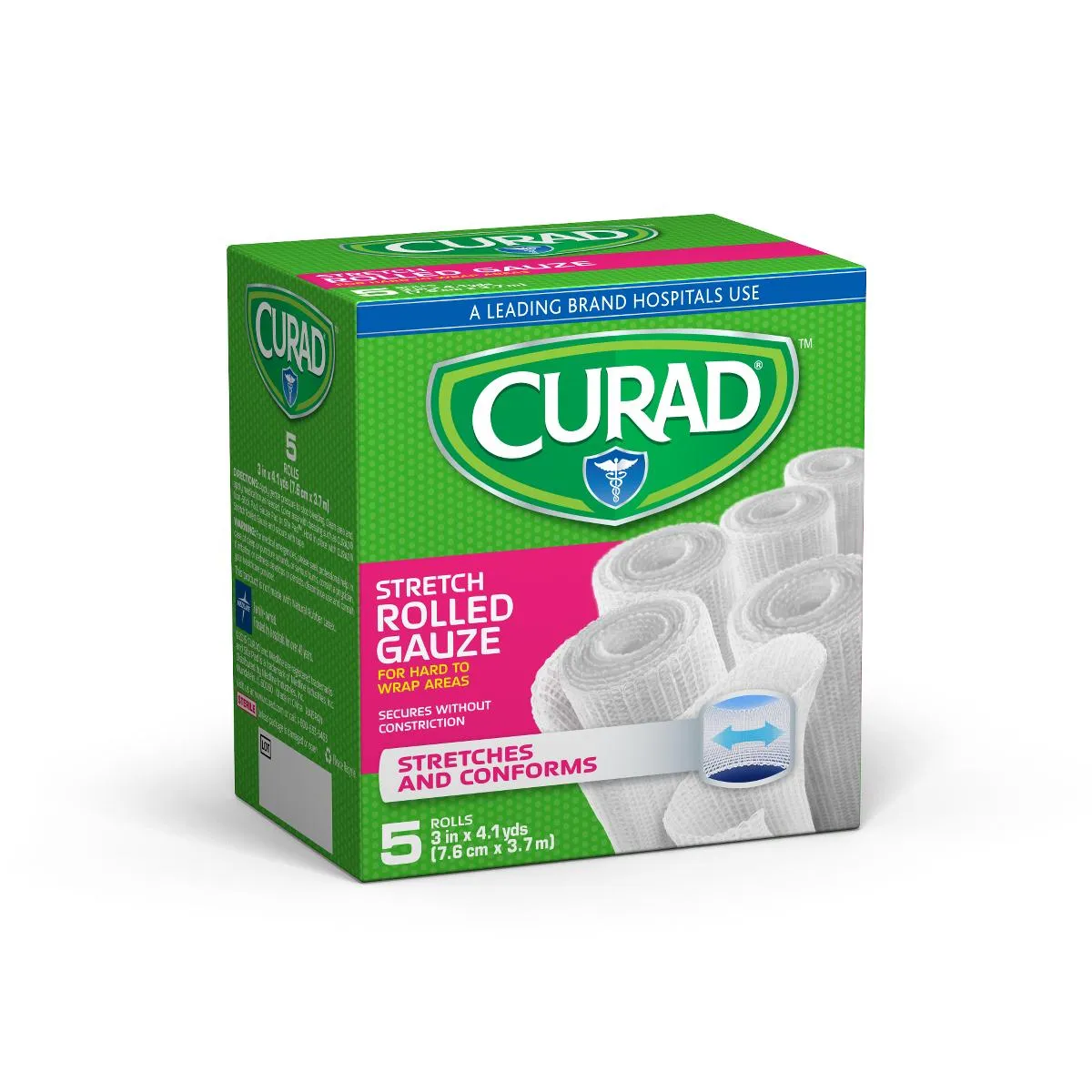 CURAD 100% Cotton Bandage Rolls