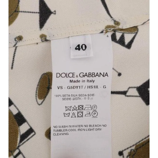 Dolce & Gabbana Exclusive Silk Casual Men's Shirt - JAZZ Motive