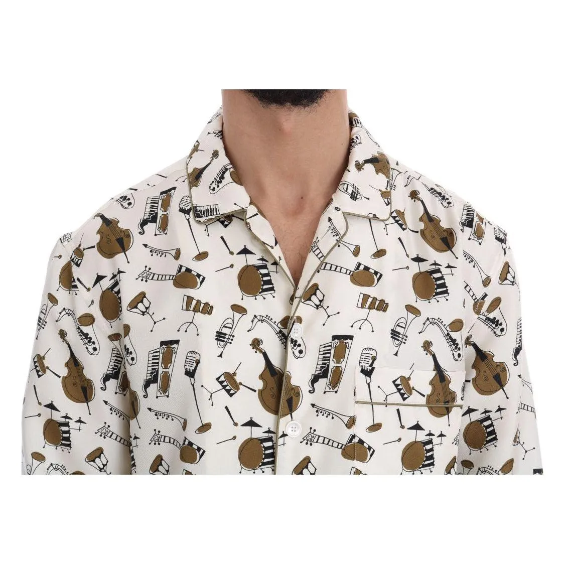 Dolce & Gabbana Exclusive Silk Casual Men's Shirt - JAZZ Motive