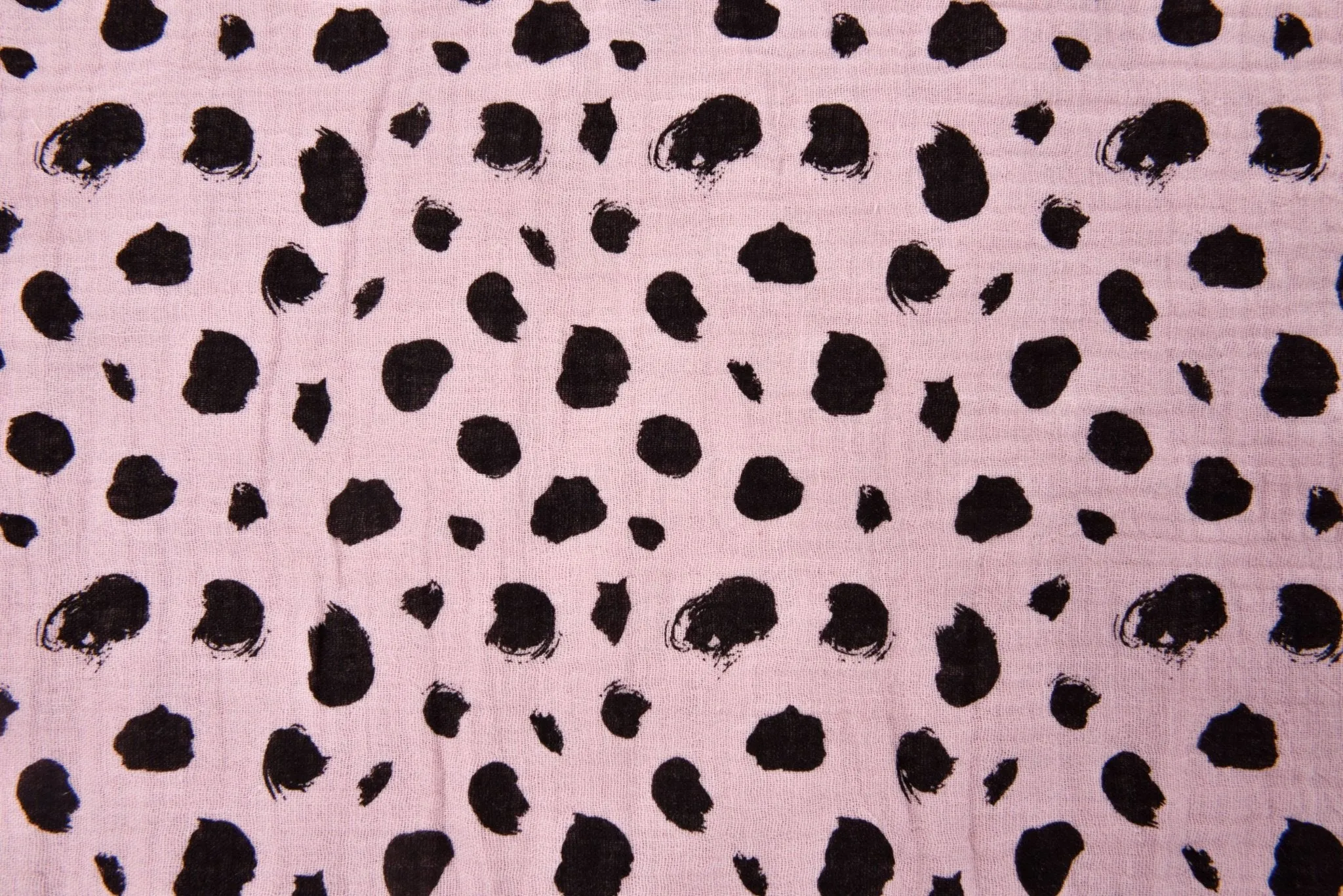 Double Gauze Splash Dots  Print Fabric