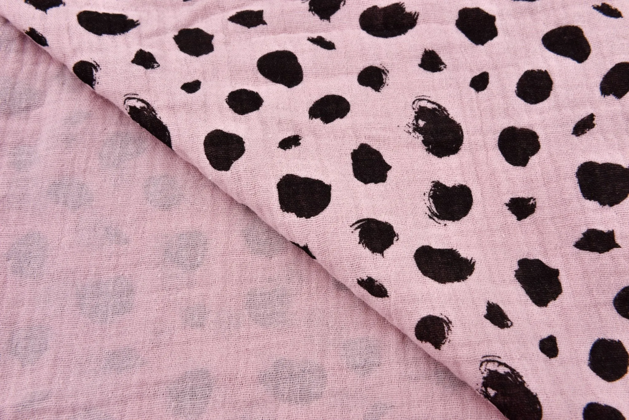 Double Gauze Splash Dots  Print Fabric