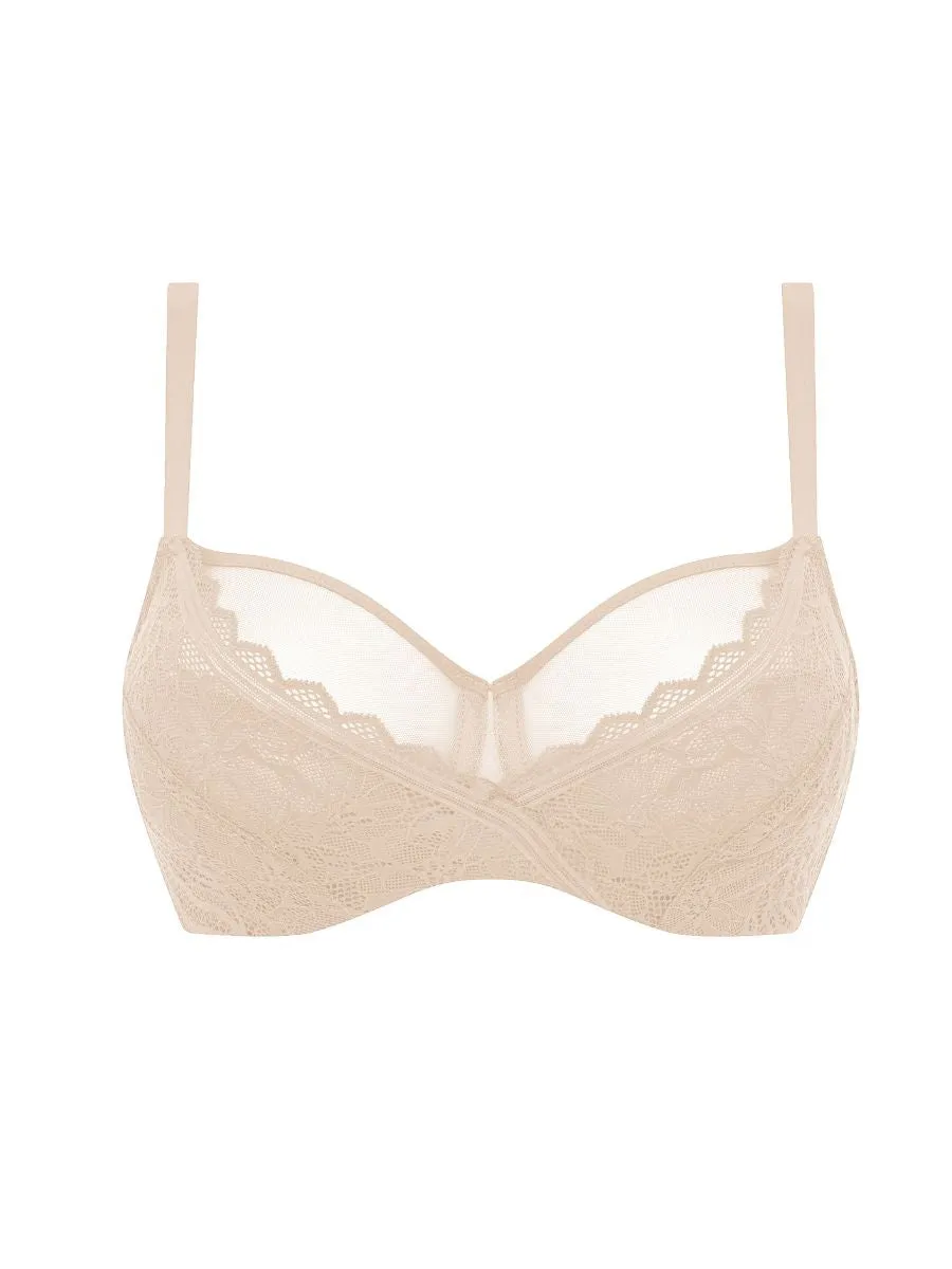 Easy Feel Floral Touch Full Cup Bra - Golden Beige