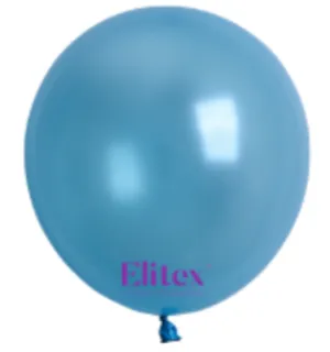 Elitex 12" Light Blue Pearl Latex Balloon 50ct