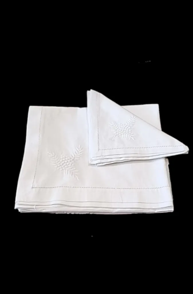 EMC Embroidered Tablecloth (Seats 6) - 2 Designs