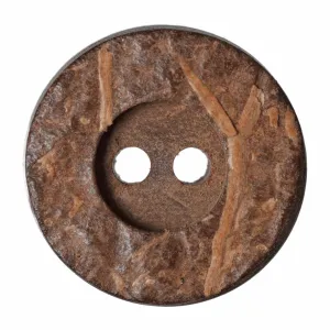 Hemline Round Wooden Button - 15mm (Pack of 7)