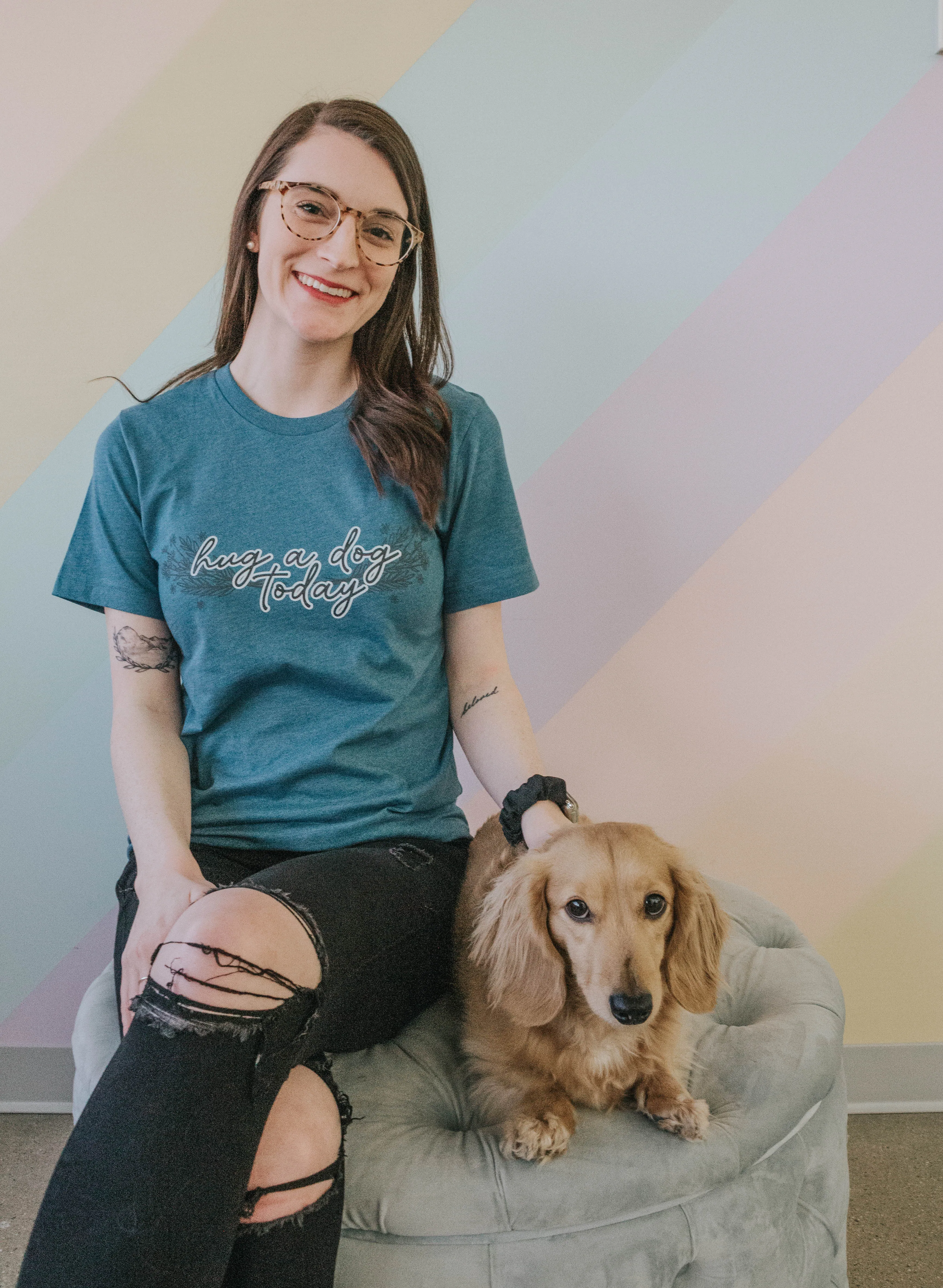 Hug A Dog Today Tee