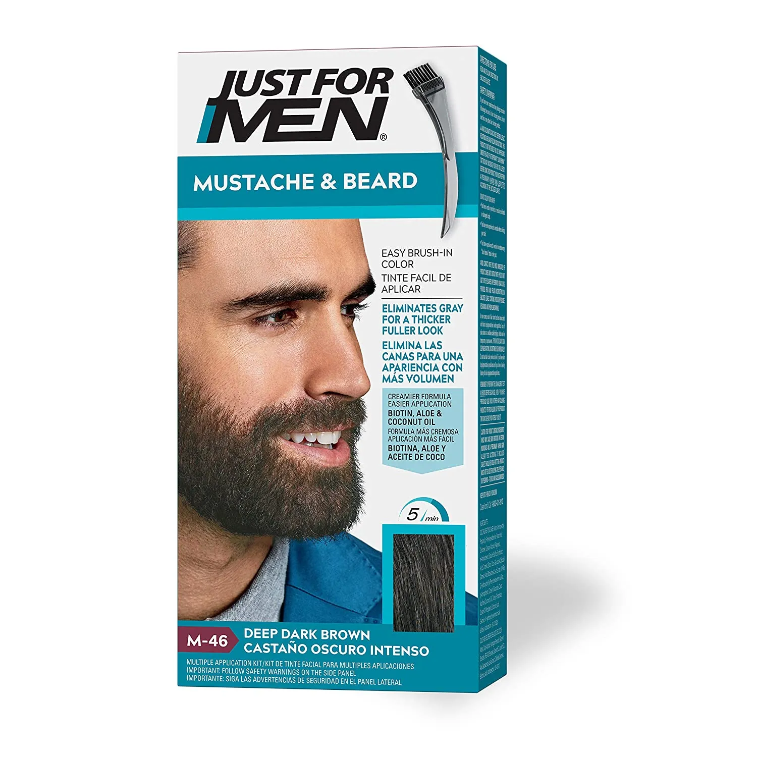 Just For Men Mustache & Beard Brush-In Color