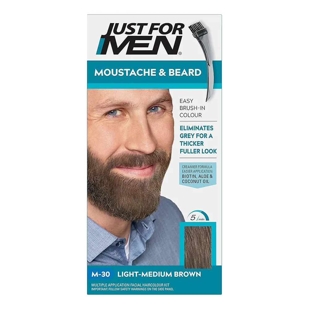 Just For Men Mustache & Beard Brush-In Color