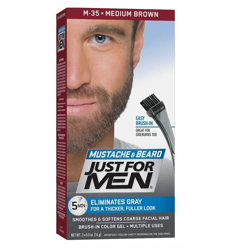 Just For Men Mustache & Beard Brush-In Color