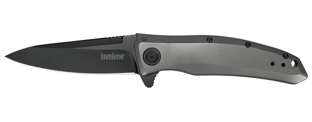 Kershaw 2200 Grid Assisted Opening Folding Knife 3.7" Black Blade