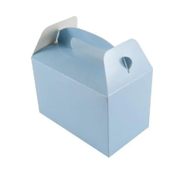 Light Blue Party Boxes x 6