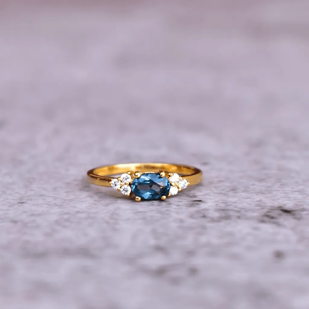 Little Wonder - Blue Topaz Ring