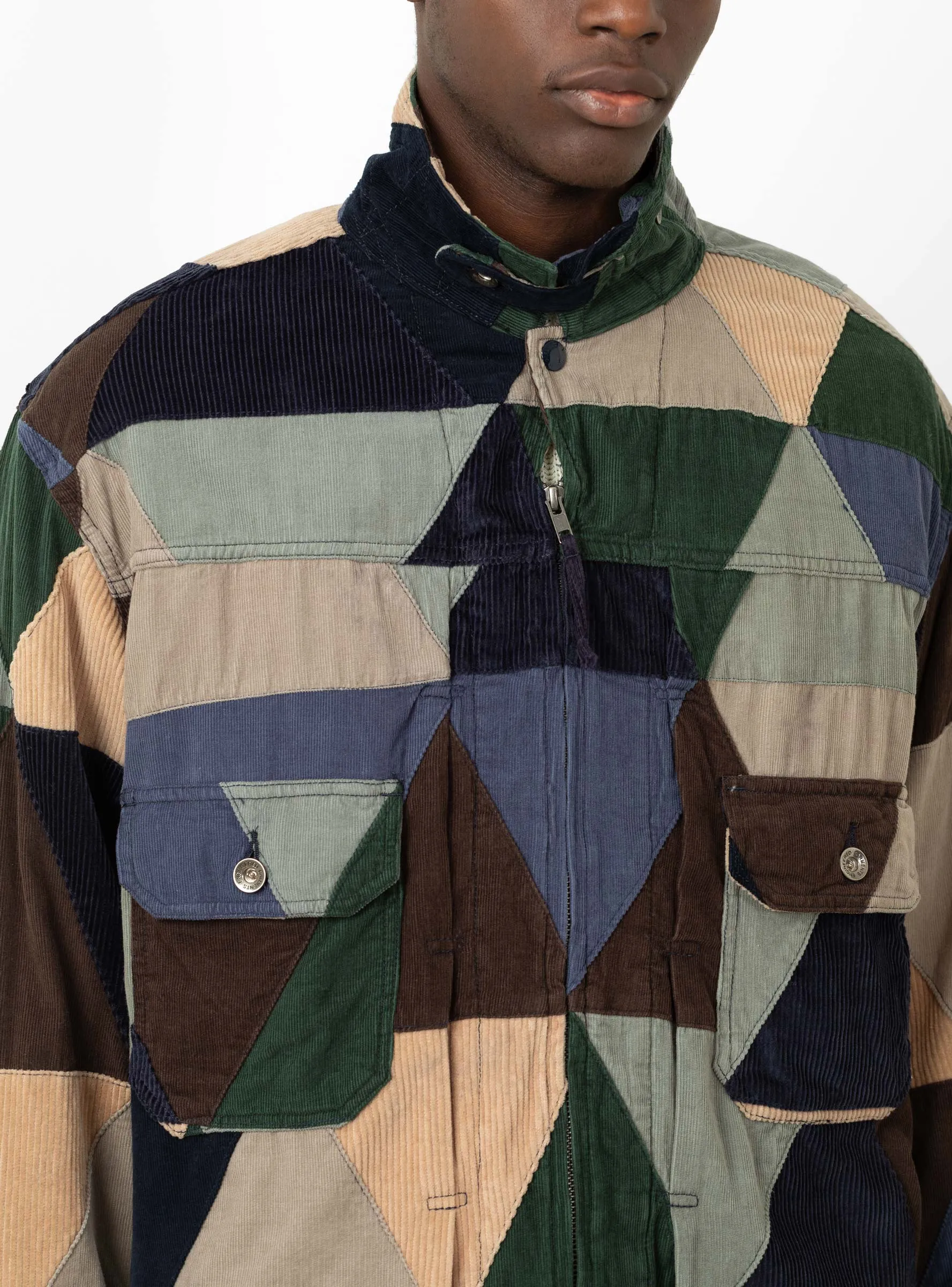 Patchwork Trucker Jacket Multi