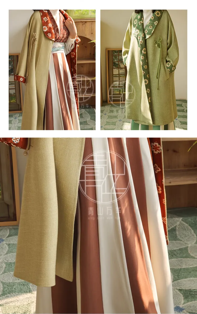 (Presale) Zao Qiu 早秋 Early Autumn Modernized Tang Double Lined Pi Ao Coat