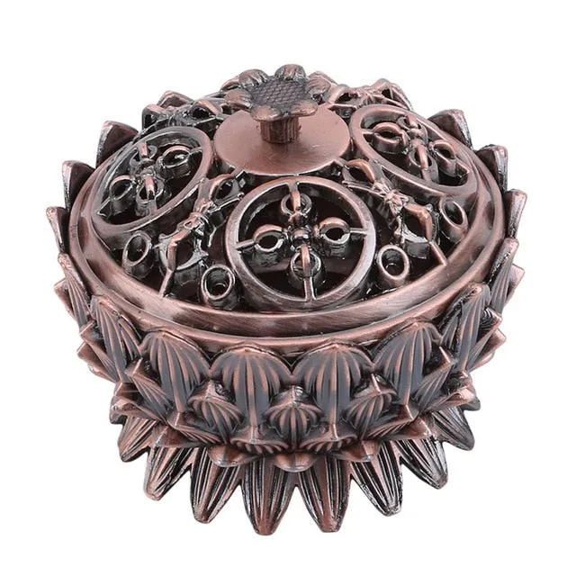 Retro Lotus Unique Incense Burner Buddha Incense Sticks Holder