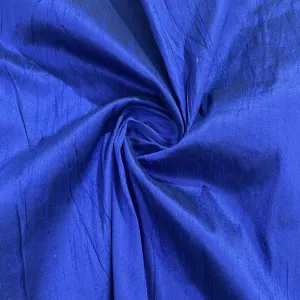 Royal Blue Solid Dupian Silk Fabric