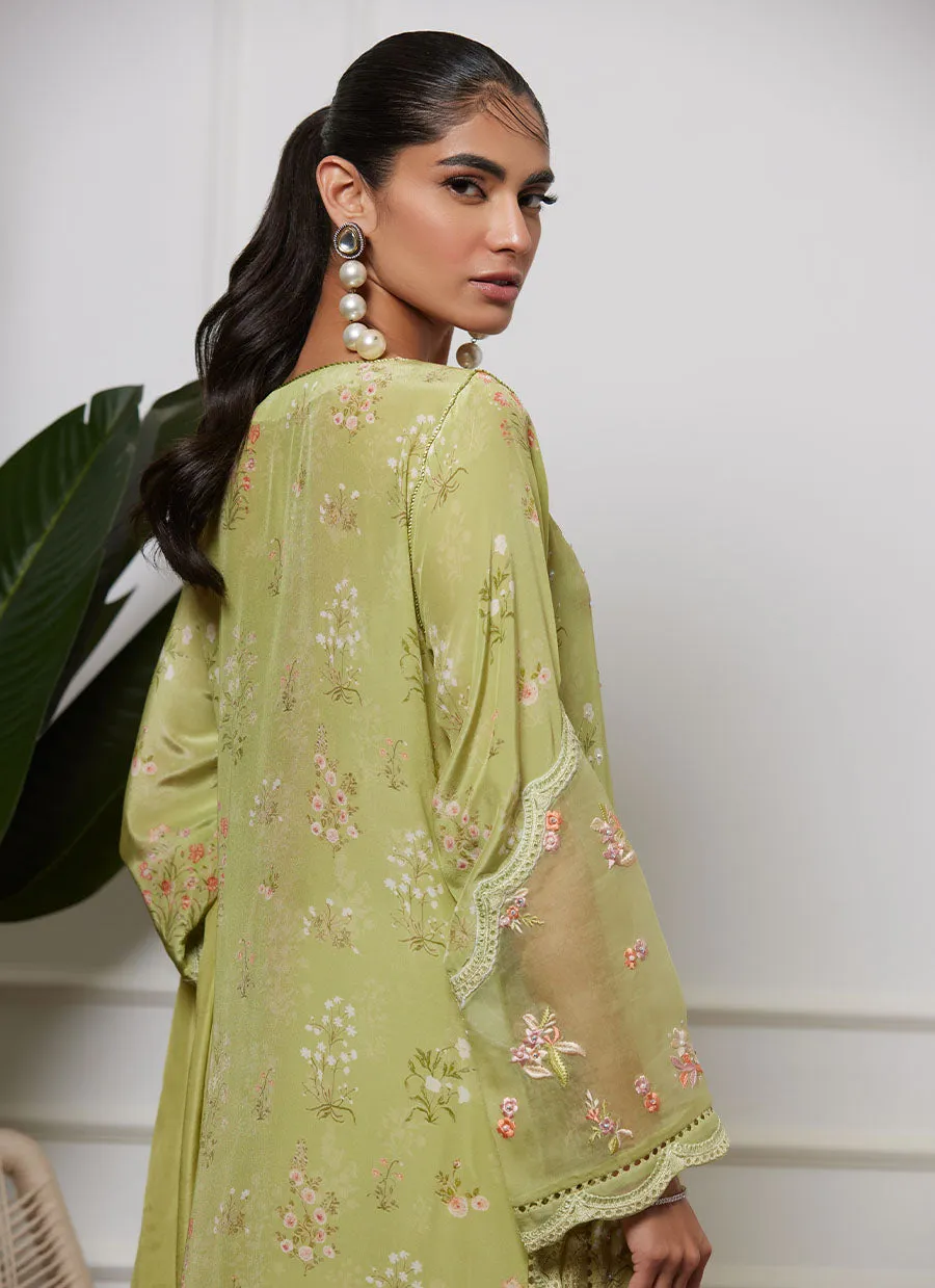 Safiya Kiwi Shirt And Dupatta