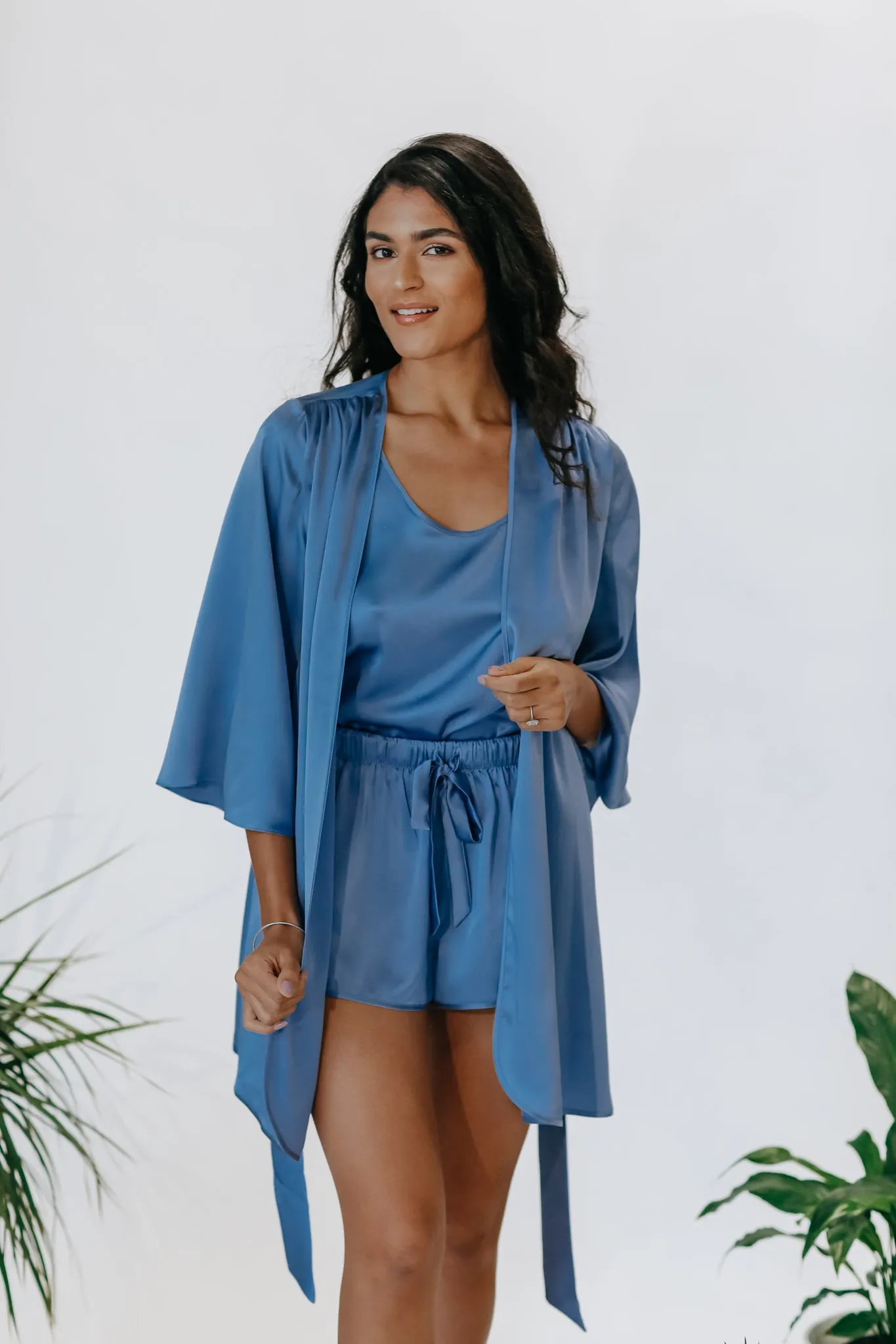 Silk Robe & Sleepwear Set