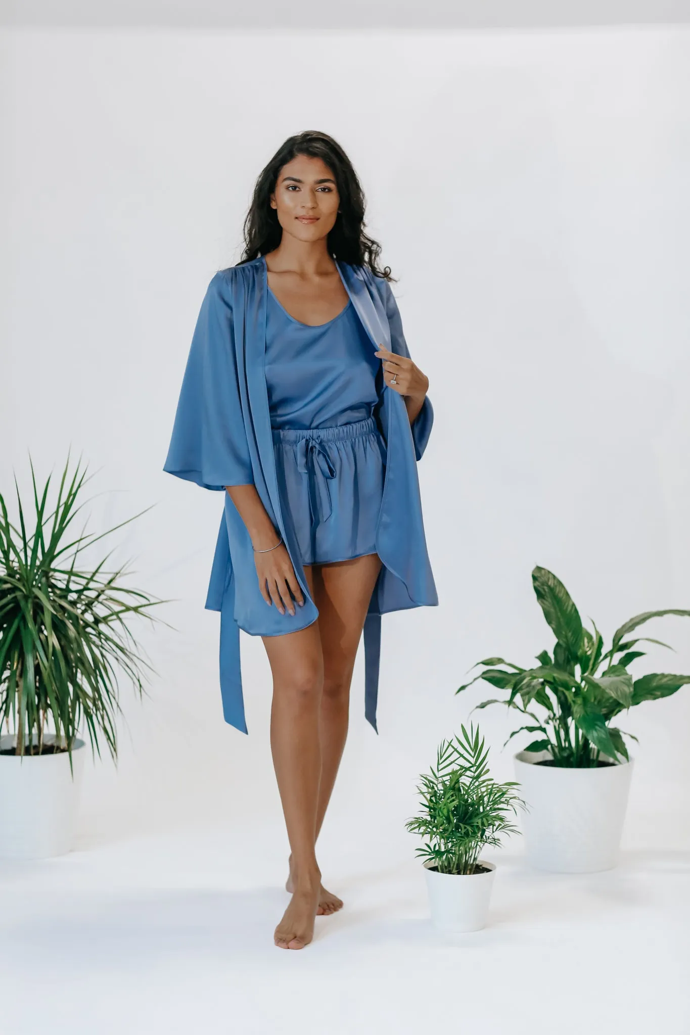 Silk Robe & Sleepwear Set