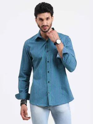 Simple Stripes Printed Full Sleeve Shirt