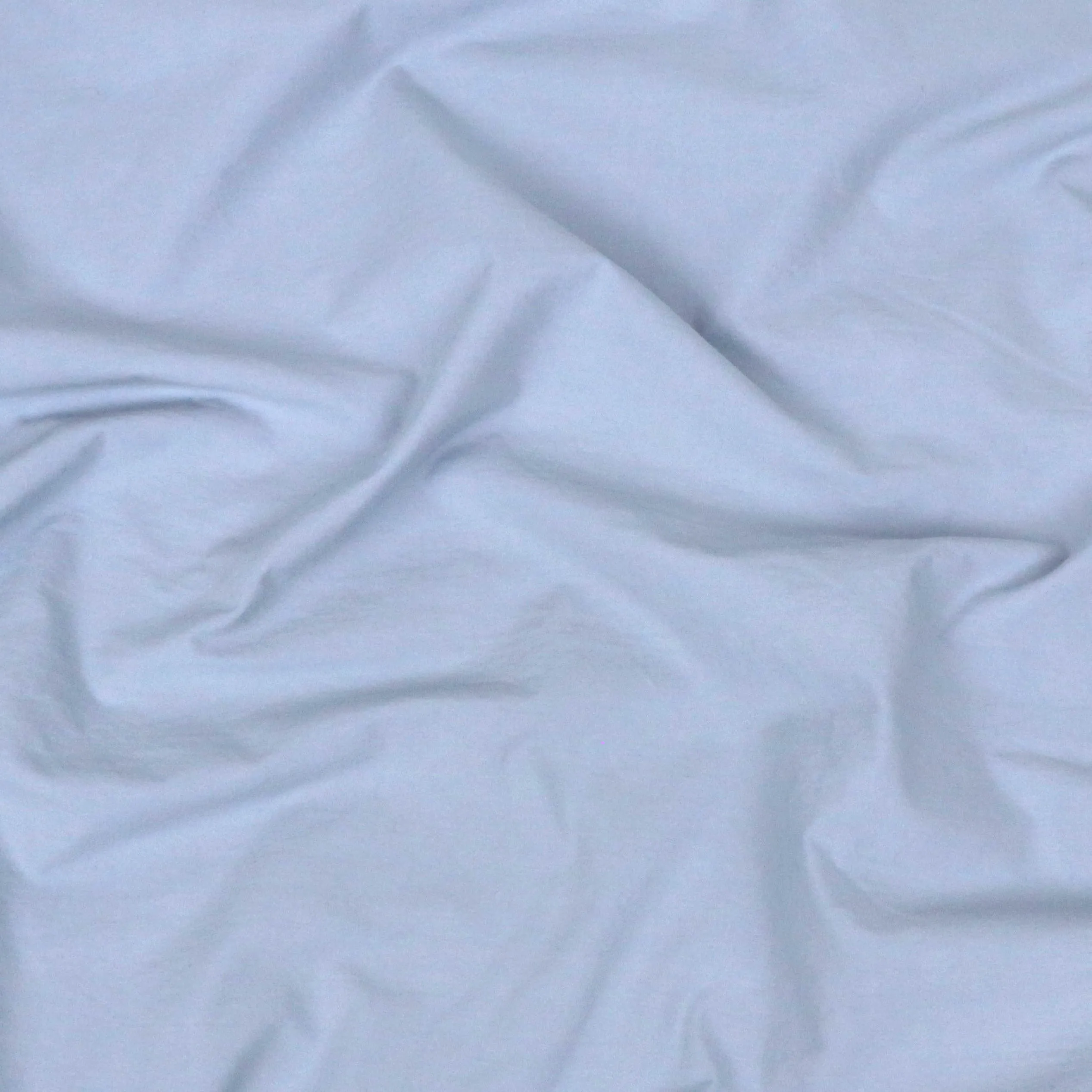 Stone Washed Cotton Poplin - Pale Blue