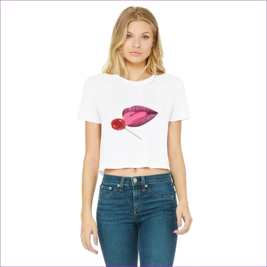 Sweet Clothing Sweet Clothing Cropped Raw Edge T-Shirt