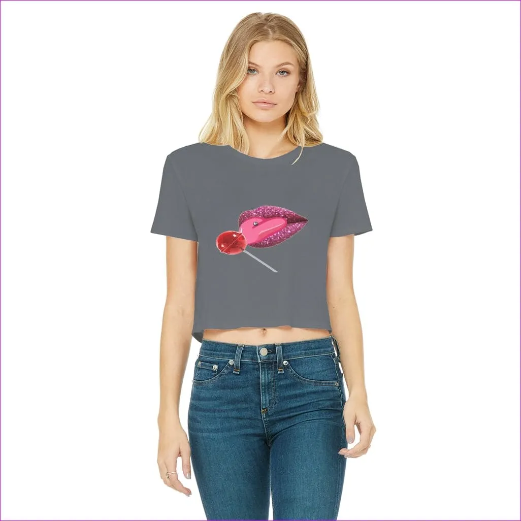 Sweet Clothing Sweet Clothing Cropped Raw Edge T-Shirt