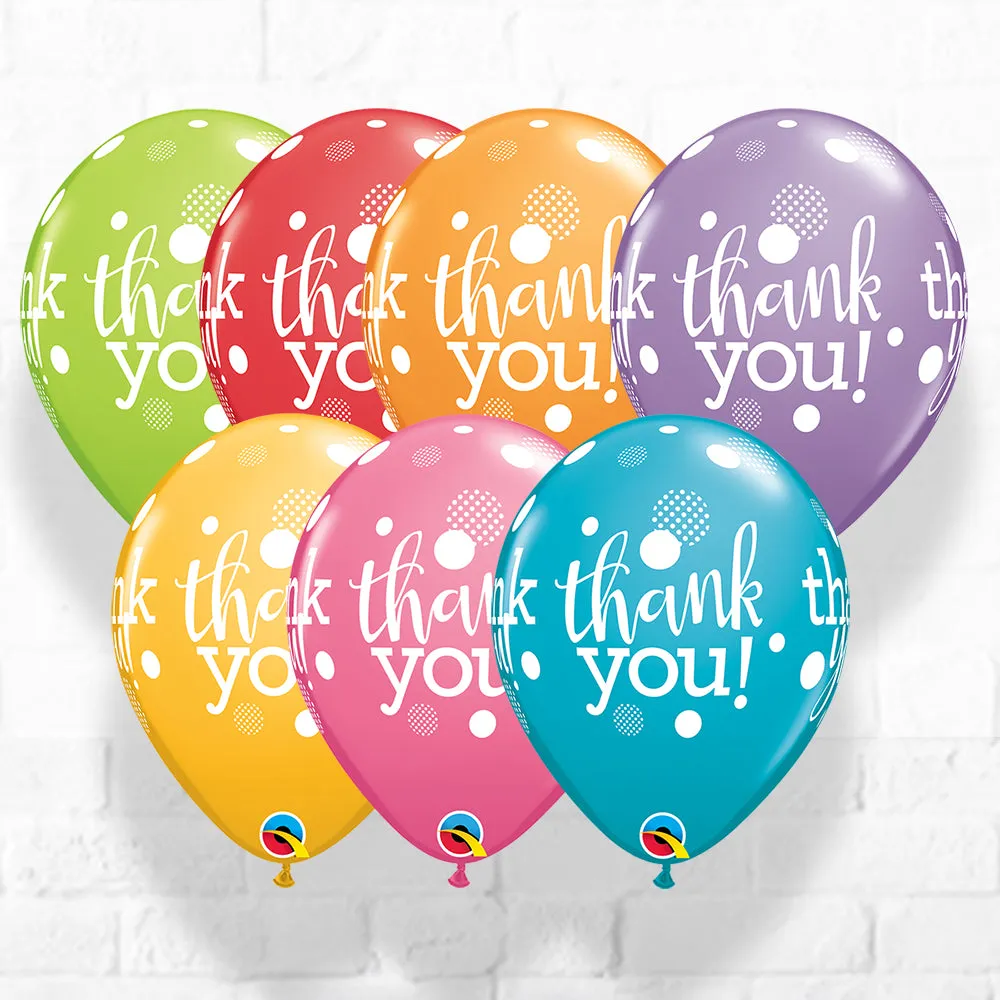 Thank You Dots Latex Balloons - 7count