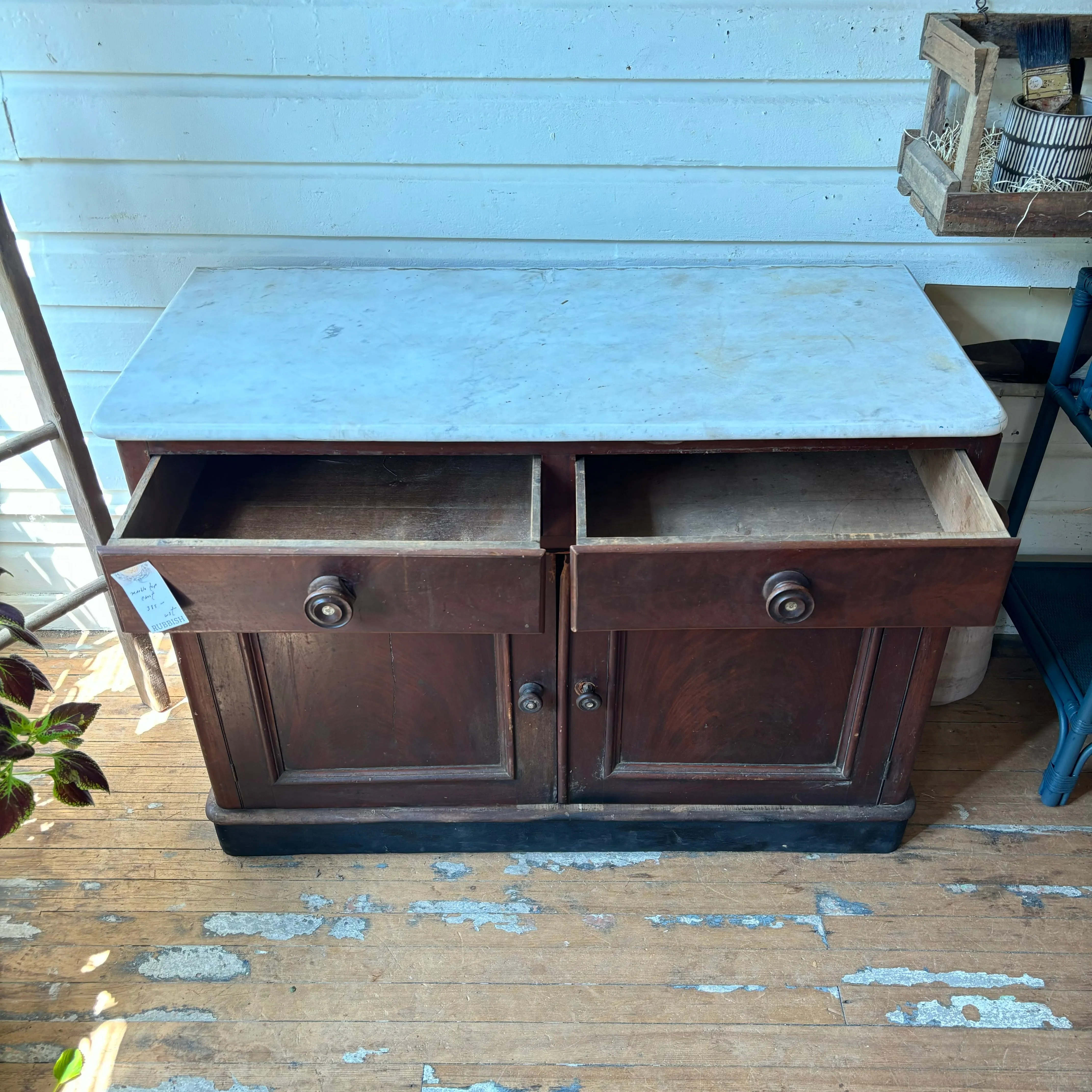 Timeless Vintage Marble Top Chest**SALE**