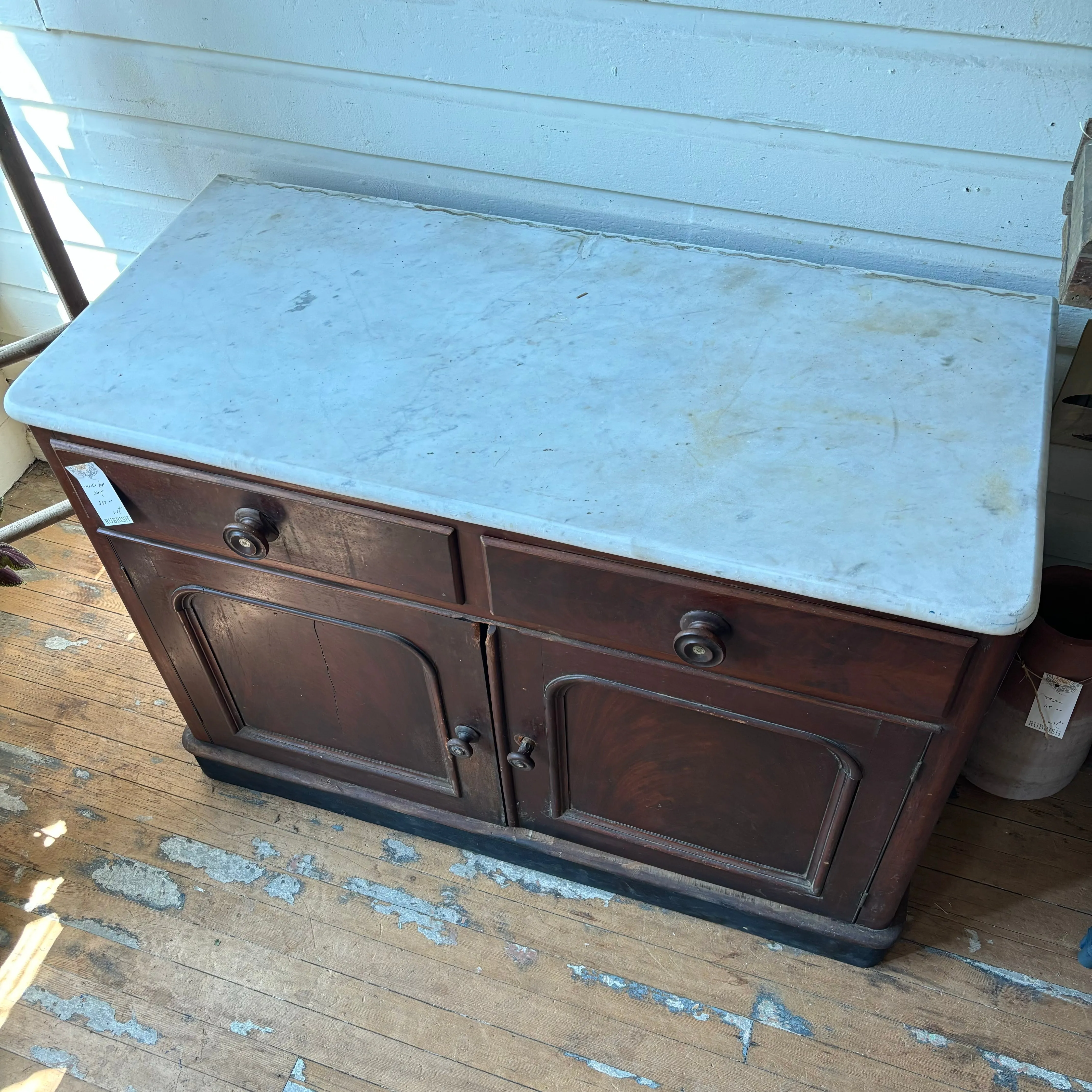 Timeless Vintage Marble Top Chest**SALE**