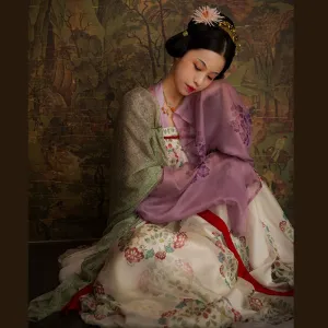 Tuan'Er 团儿 Mulberry Silk Qixiong Ruqun Historical Tang Hanfu