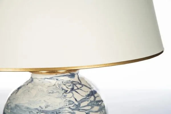 Turbulent Waters Italian Ceramic Table Lamp