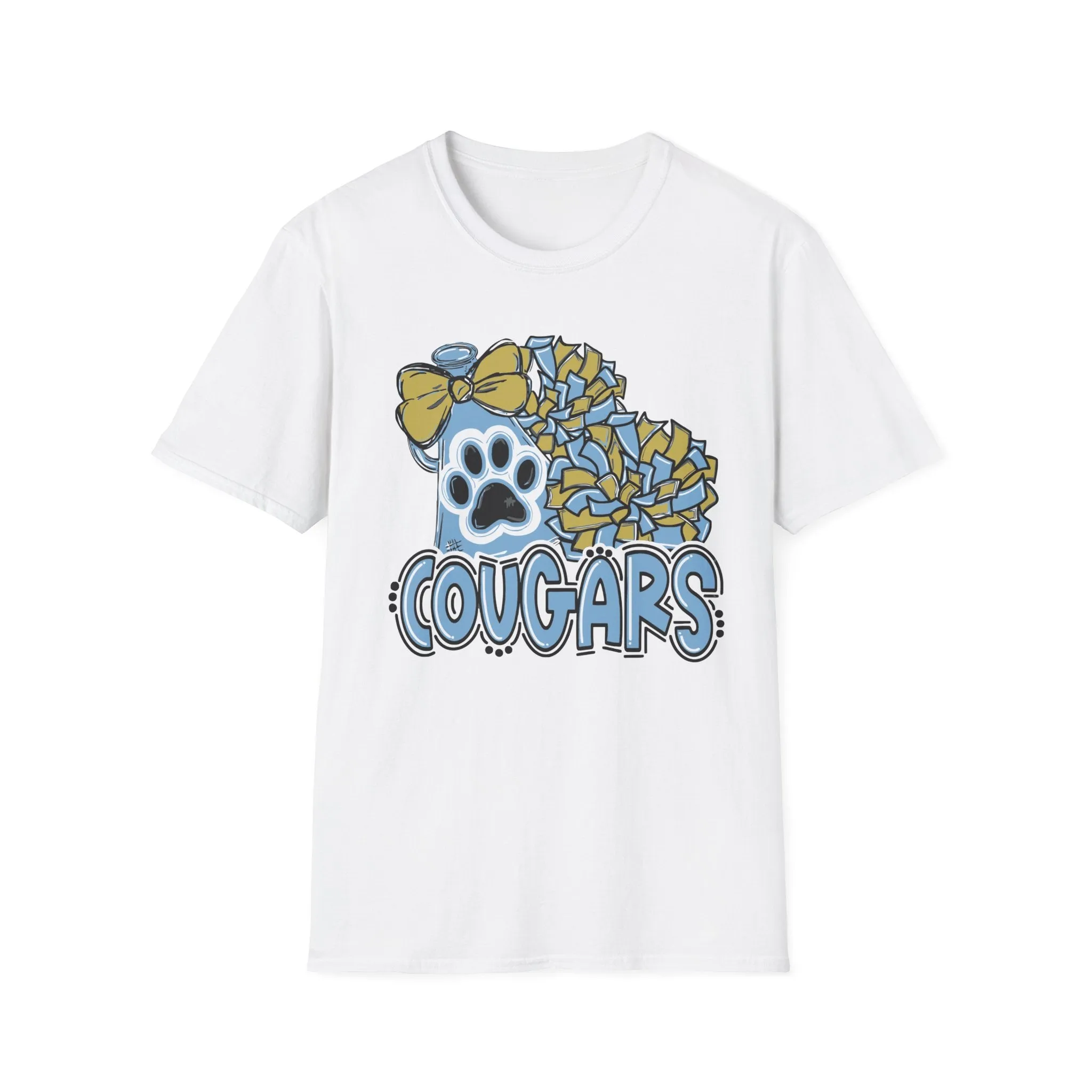 Unisex Softstyle T-Shirt - Cougars Cheer