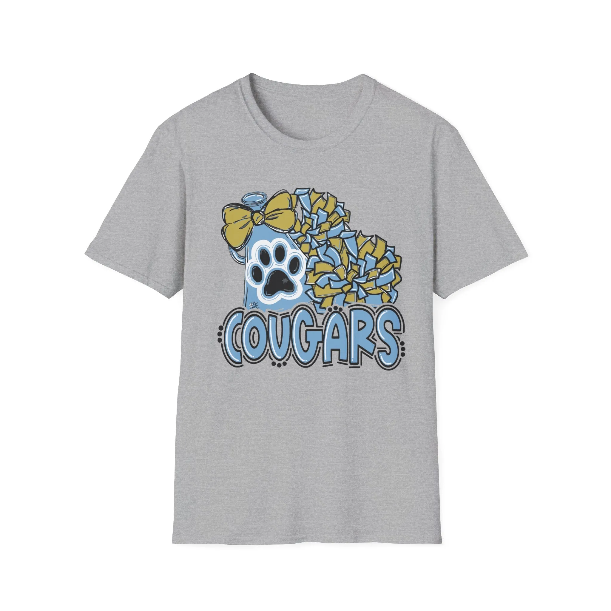 Unisex Softstyle T-Shirt - Cougars Cheer