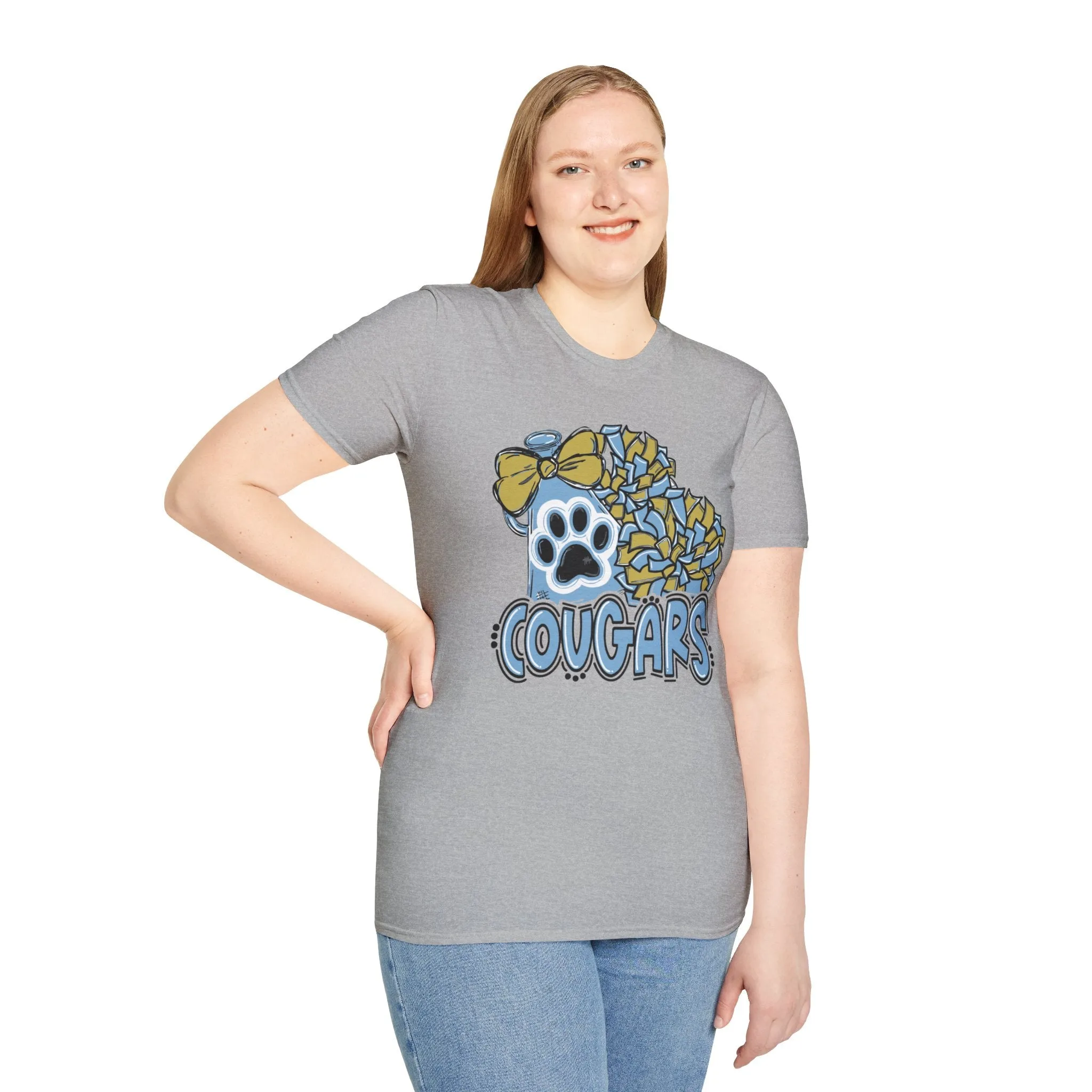 Unisex Softstyle T-Shirt - Cougars Cheer