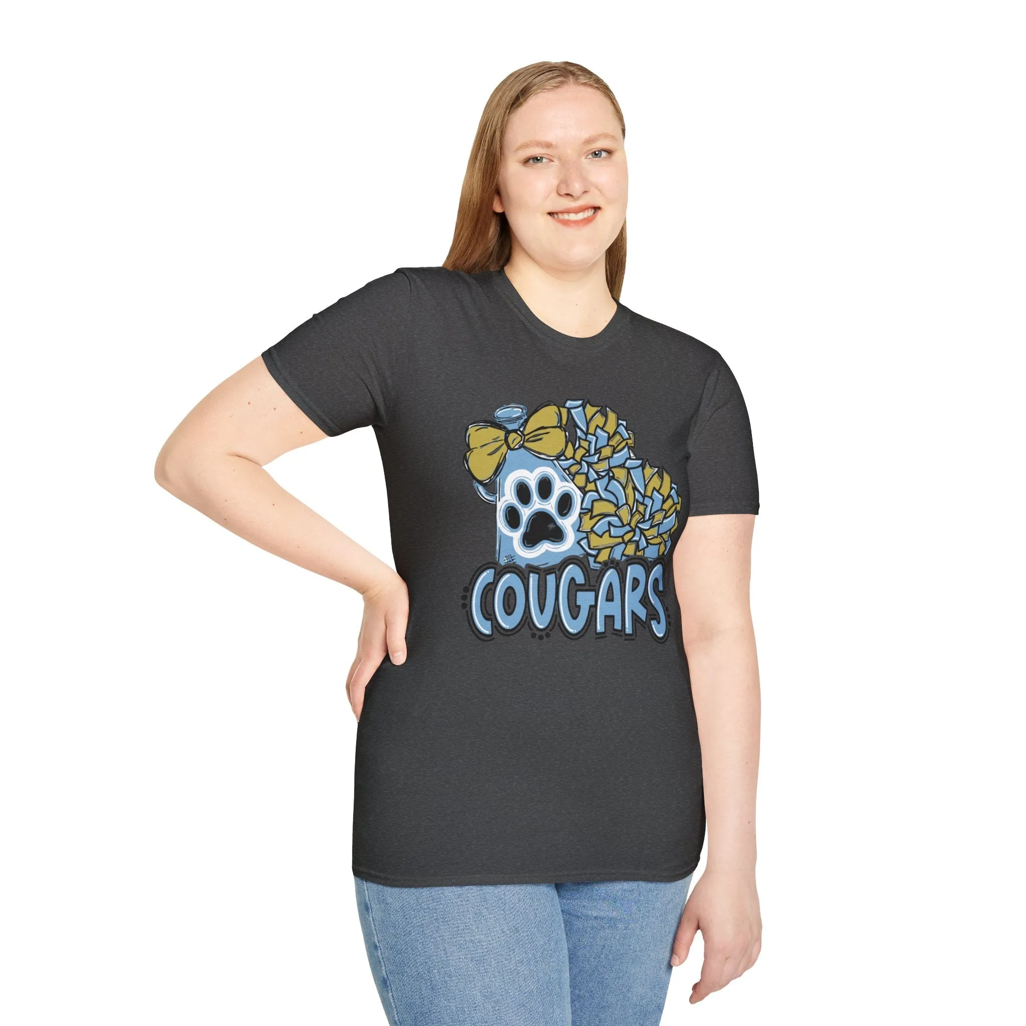 Unisex Softstyle T-Shirt - Cougars Cheer